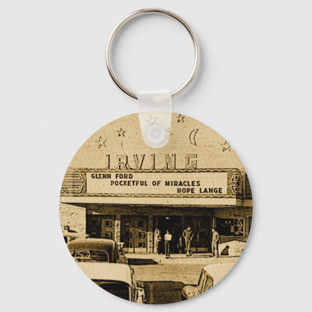 Friends of the Irving Theater Keychain (Front)