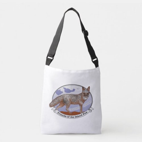 Friends of the Island Fox Logo Cross Body Bag