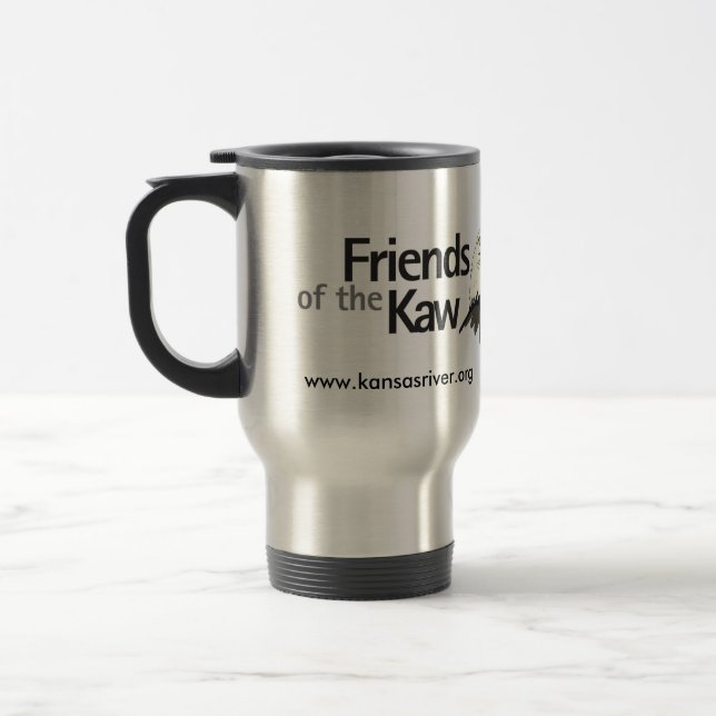 Friends of the Kaw, www.kansasriver.org Travel Mug (Left)