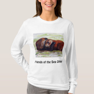 Friends of the Sea Otter Long Sleeve Shirt Womens