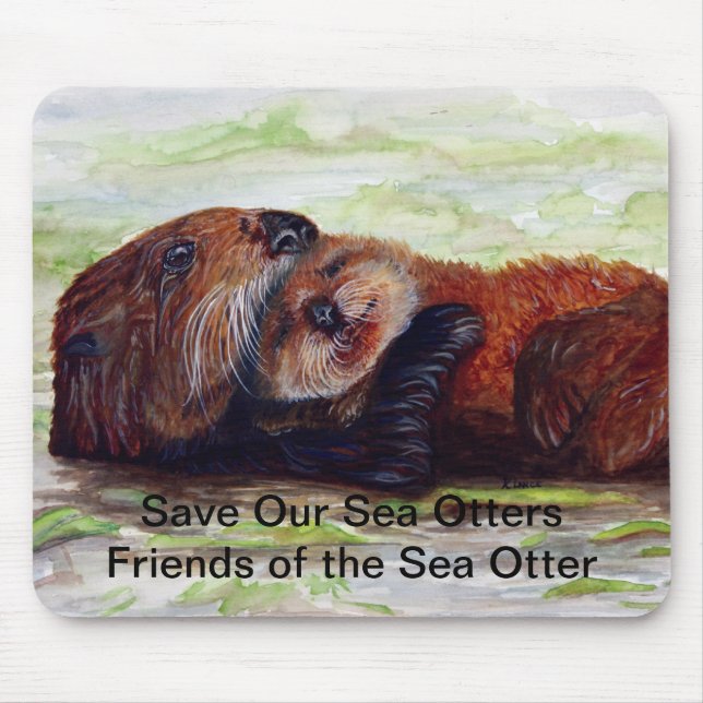 Friends of the Sea Otter Mousepad #2 (Front)