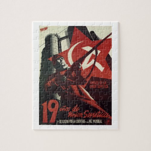 Friends of the Soviet Union_Propaganda Poster Jigsaw Puzzle