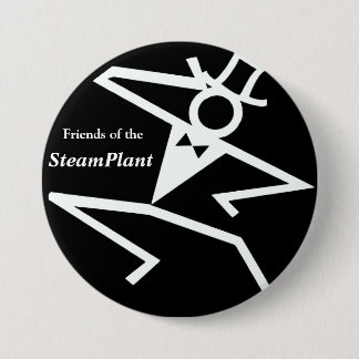Friends of the SteamPlant Logo IV Pinback Button