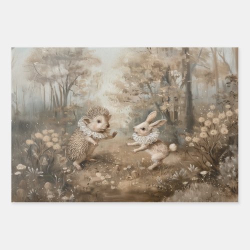 Friends _ Oil Painting Style Wrapping Gift Paper