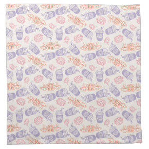 FRIENDS™ Pastel Central Perk Pattern Cloth Napkin