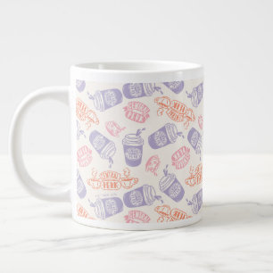 FRIENDS™ Pastel Central Perk Pattern Giant Coffee Mug