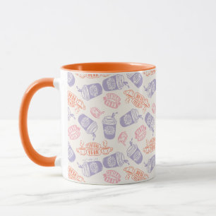 FRIENDS™ Pastel Central Perk Pattern Mug