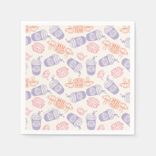 FRIENDS™ Pastel Central Perk Pattern Napkins