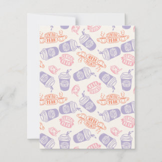 FRIENDS™ | Pastel Central Perk Pattern Note Card