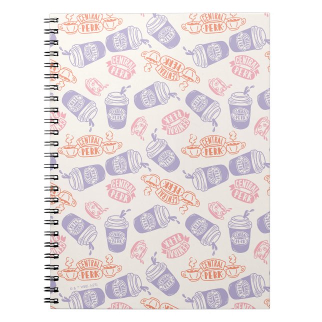 FRIENDS™ | Pastel Central Perk Pattern Notebook (Front)