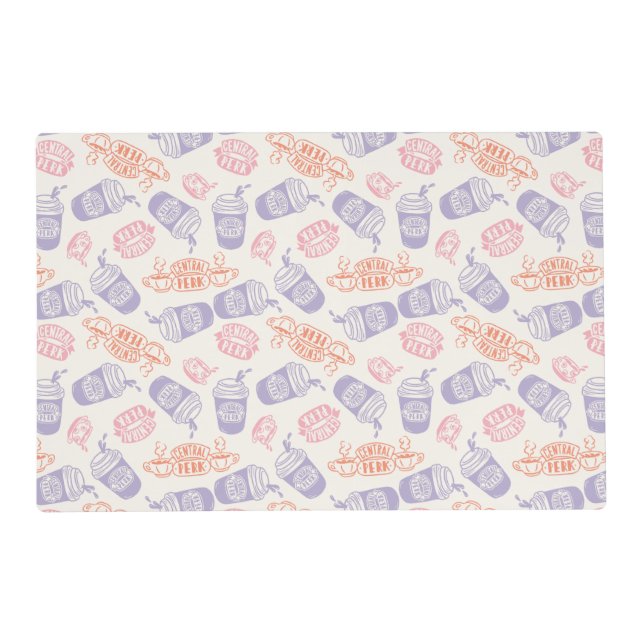 FRIENDS™ | Pastel Central Perk Pattern Placemat (Front)