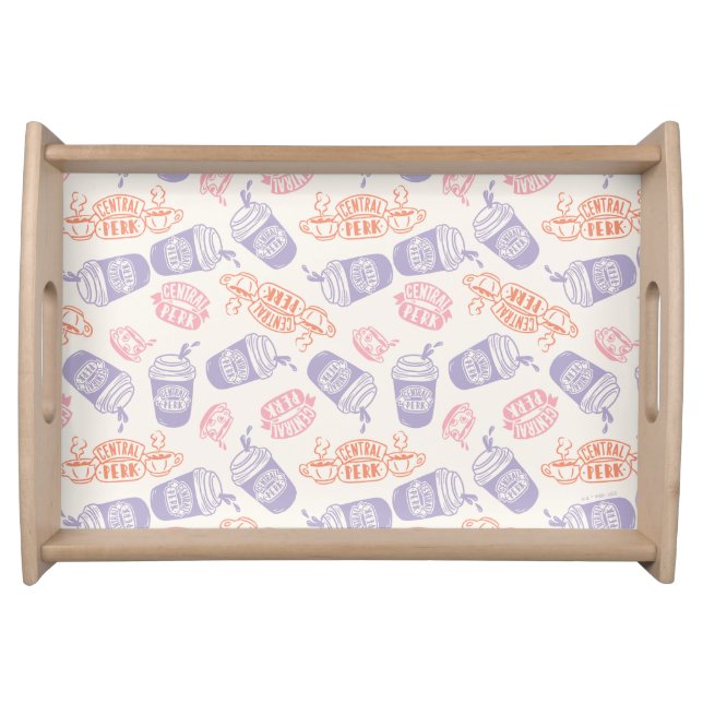 FRIENDS™ | Pastel Central Perk Pattern Serving Tray (Front)