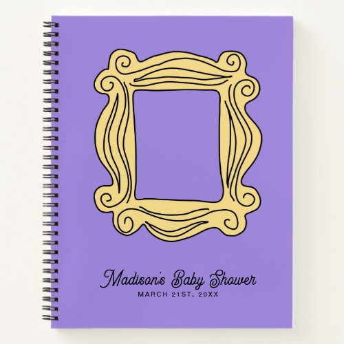 FRIENDS  Peephole Frame Baby Shower Guest Notebook