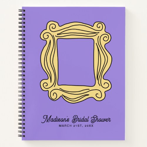 FRIENDS  Peephole Frame Bridal Shower Guest Notebook