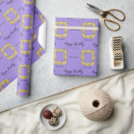 FRIENDS™ | Peephole Frame Happy Birthday Wrapping Paper<br><div class="desc">Wrap your gifts in nostalgia with this FRIENDS™-themed wrapping paper,  showcasing the iconic peephole frame from Monica's apartment. Perfect for fans of the beloved TV show,  this customizable wrapping paper adds a unique and memorable touch to any birthday present.</div>