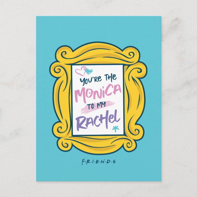 FRIENDS™ Peephole | You're the Monica to my Rachel Invitation Postcard (Front)