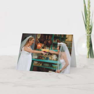 FRIENDS™ | Phoebe and Monica in Wedding Dresses Card