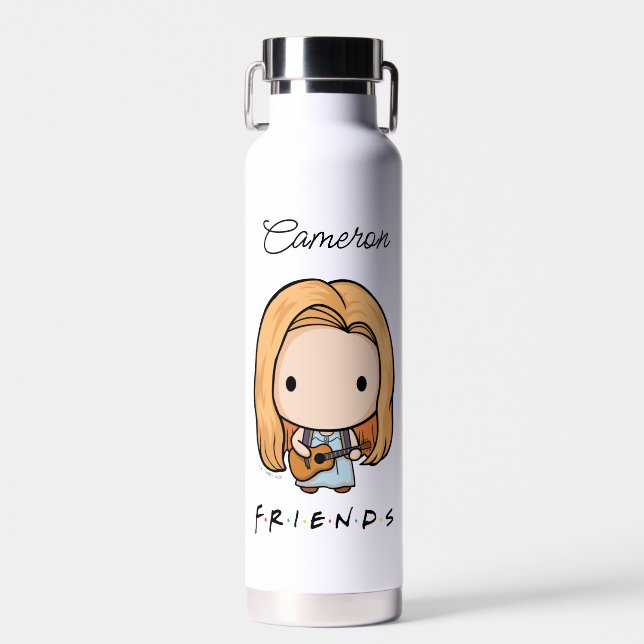 FRIENDS™ | Phoebe Chibi  | Add Your Name Water Bottle (Front)
