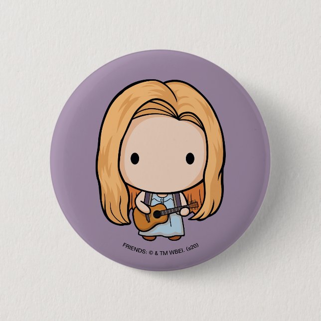 FRIENDS™ | Phoebe Chibi Button (Front)