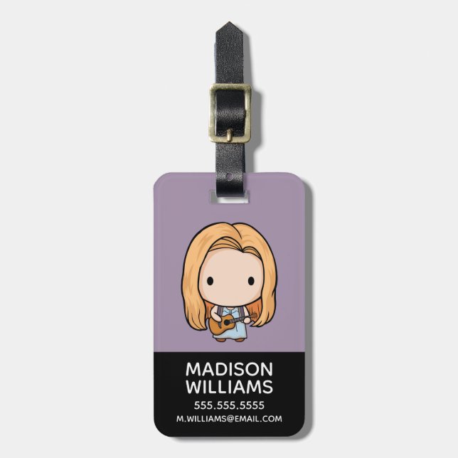 FRIENDS™ | Phoebe Chibi Luggage Tag (Front Vertical)