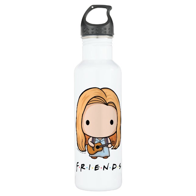 FRIENDS™ | Phoebe Chibi Stainless Steel Water Bottle (Front)