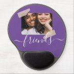 Friends Photo Personalized Custom Gel Mouse Pad<br><div class="desc">DIY Make Your Ow BFF friends personalized clipboard from Ricaso - change the photo to your own 'held on' my a fun tape detail - designed with a flowing script typography (also available in other colors in store)</div>