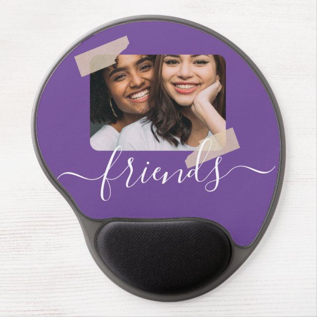 Friends Photo Personalized Custom Gel Mouse Pad (Front)