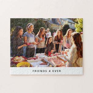 Friends photo text jigsaw puzzle