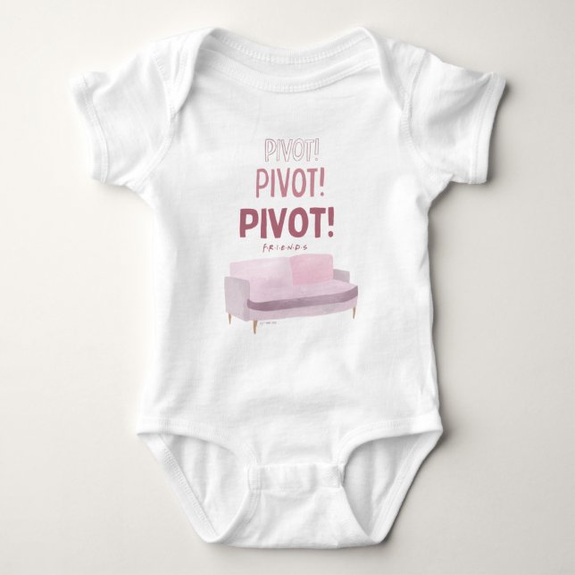 FRIENDS™ | Pivot Pivot Pivot Baby Bodysuit (Front)