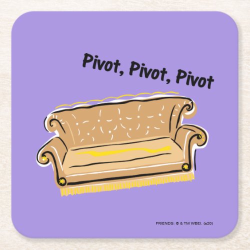 FRIENDS  Pivot Square Paper Coaster