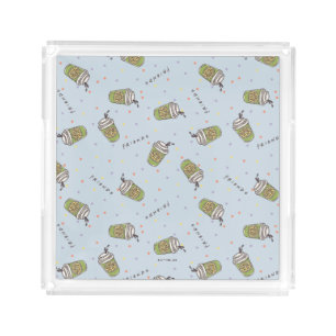 FRIENDS™ Polka Dot Central Perk Pattern Acrylic Tray