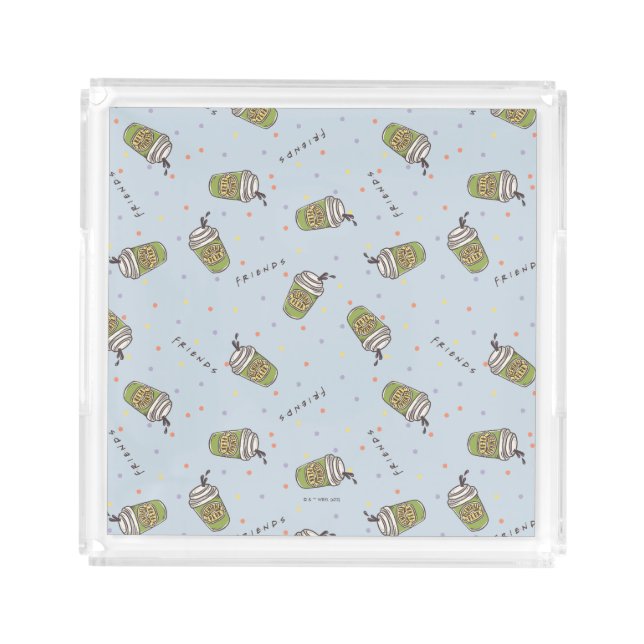 FRIENDS™ | Polka Dot Central Perk Pattern Acrylic Tray (Front)