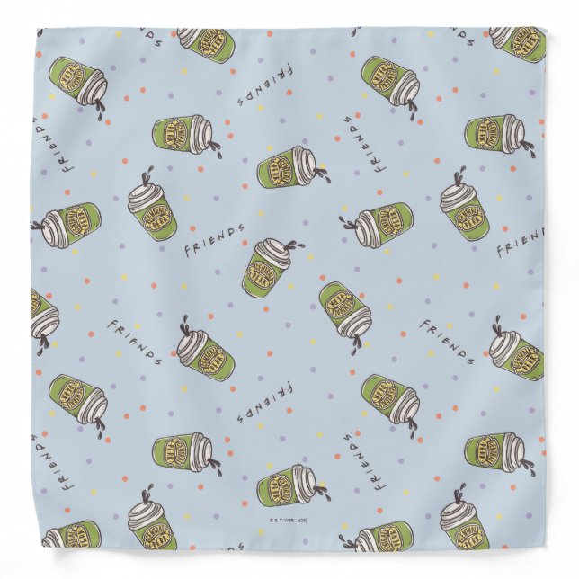 FRIENDS™ | Polka Dot Central Perk Pattern Bandana (Front)