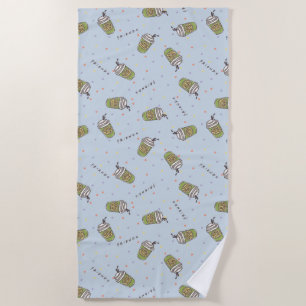 FRIENDS™ Polka Dot Central Perk Pattern Beach Towel