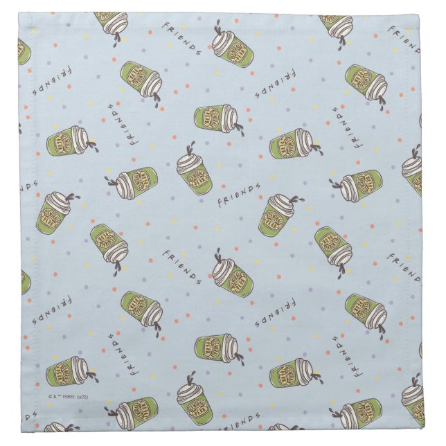 FRIENDS™ | Polka Dot Central Perk Pattern Cloth Napkin (Front)
