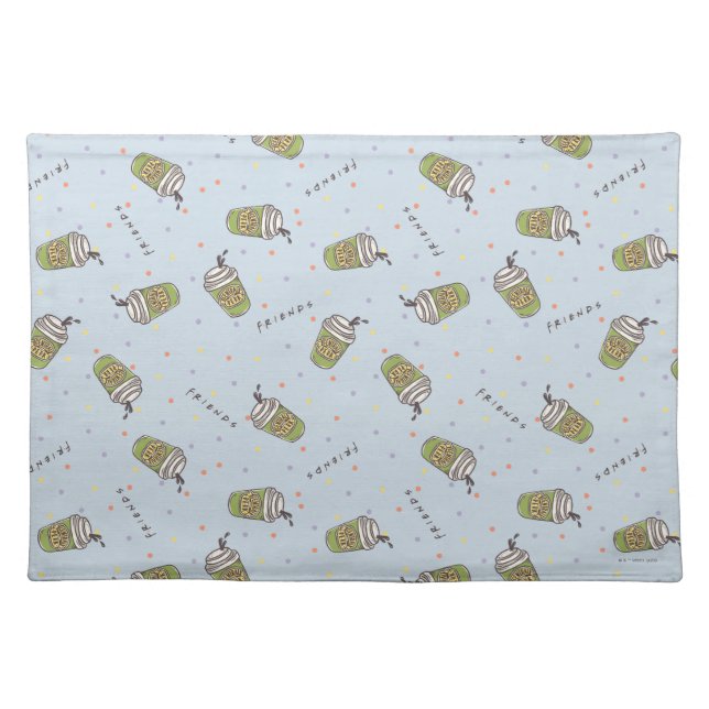 FRIENDS™ | Polka Dot Central Perk Pattern Cloth Placemat (Front)