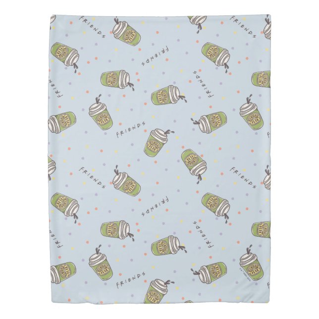 FRIENDS™ | Polka Dot Central Perk Pattern Duvet Cover (Front)