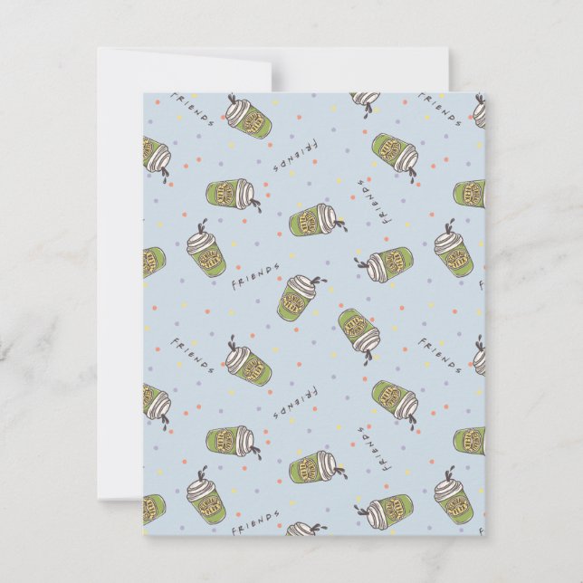 FRIENDS™ | Polka Dot Central Perk Pattern Note Card (Front)