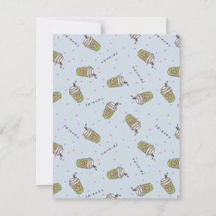 FRIENDS™ Polka Dot Central Perk Pattern Note Card
