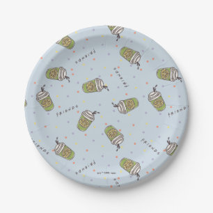 FRIENDS™   Polka Dot Central Perk Pattern Paper Plates