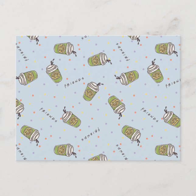 FRIENDS™ | Polka Dot Central Perk Pattern Postcard (Front)