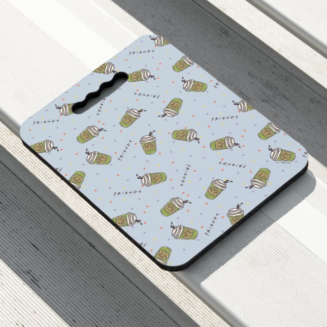 FRIENDS™ | Polka Dot Central Perk Pattern Seat Cushion (In Situ)