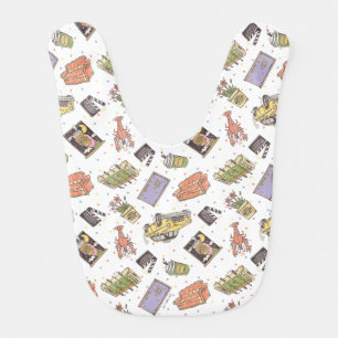 FRIENDS™   Polka Dot Icon Pattern Baby Bib