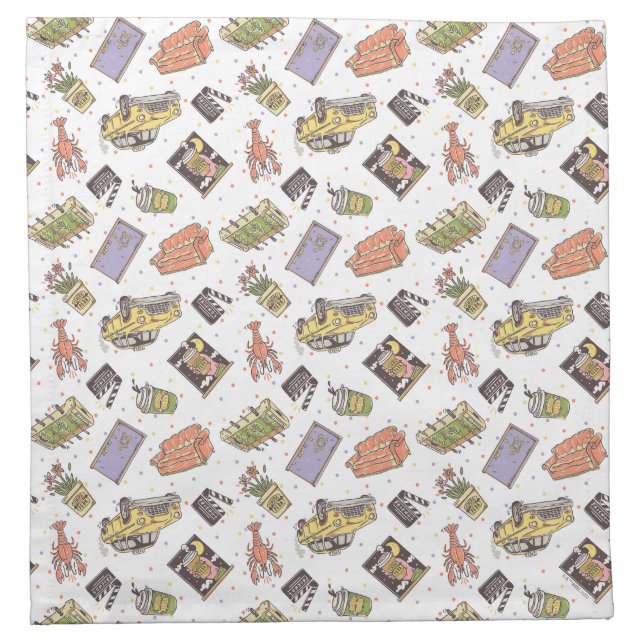 FRIENDS™ | Polka Dot Icon Pattern Cloth Napkin (Front)