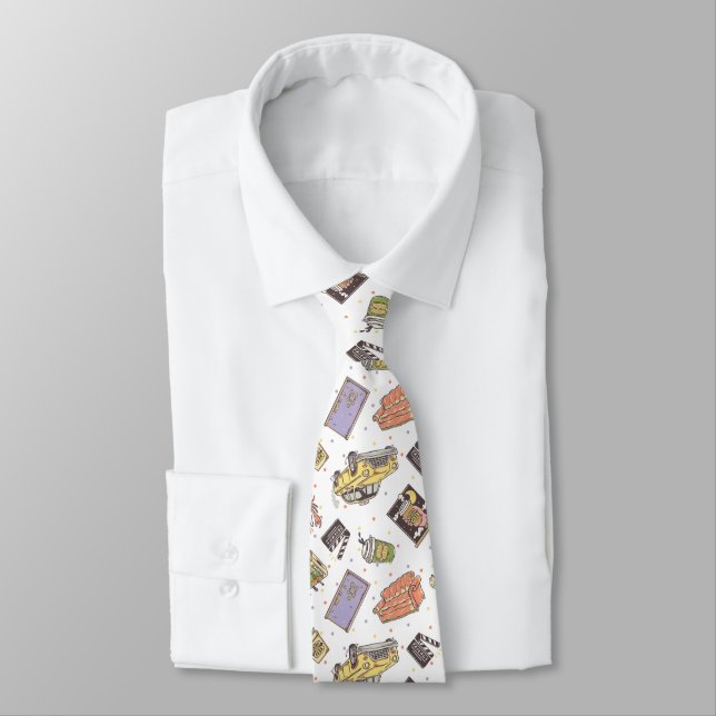 FRIENDS™ | Polka Dot Icon Pattern Neck Tie (Tied)