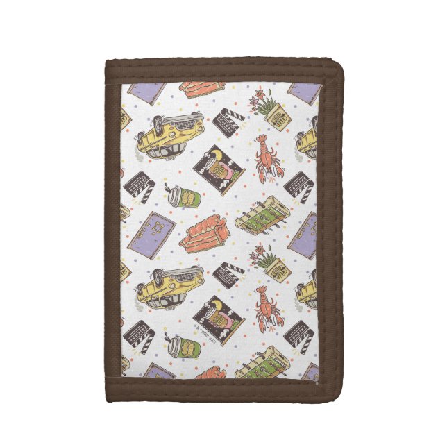 FRIENDS™ | Polka Dot Icon Pattern Trifold Wallet (Front Vertical)