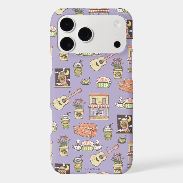 FRIENDS™ | Purple Icon Pattern Case-Mate iPhone Case (Back)