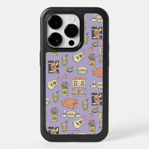 FRIENDSâ  Purple Icon Pattern OtterBox iPhone 14 Pro Case