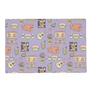 FRIENDS™   Purple Icon Pattern Placemat