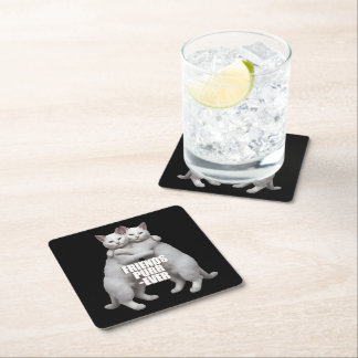 Friends Purr-Ever Square Paper Coaster